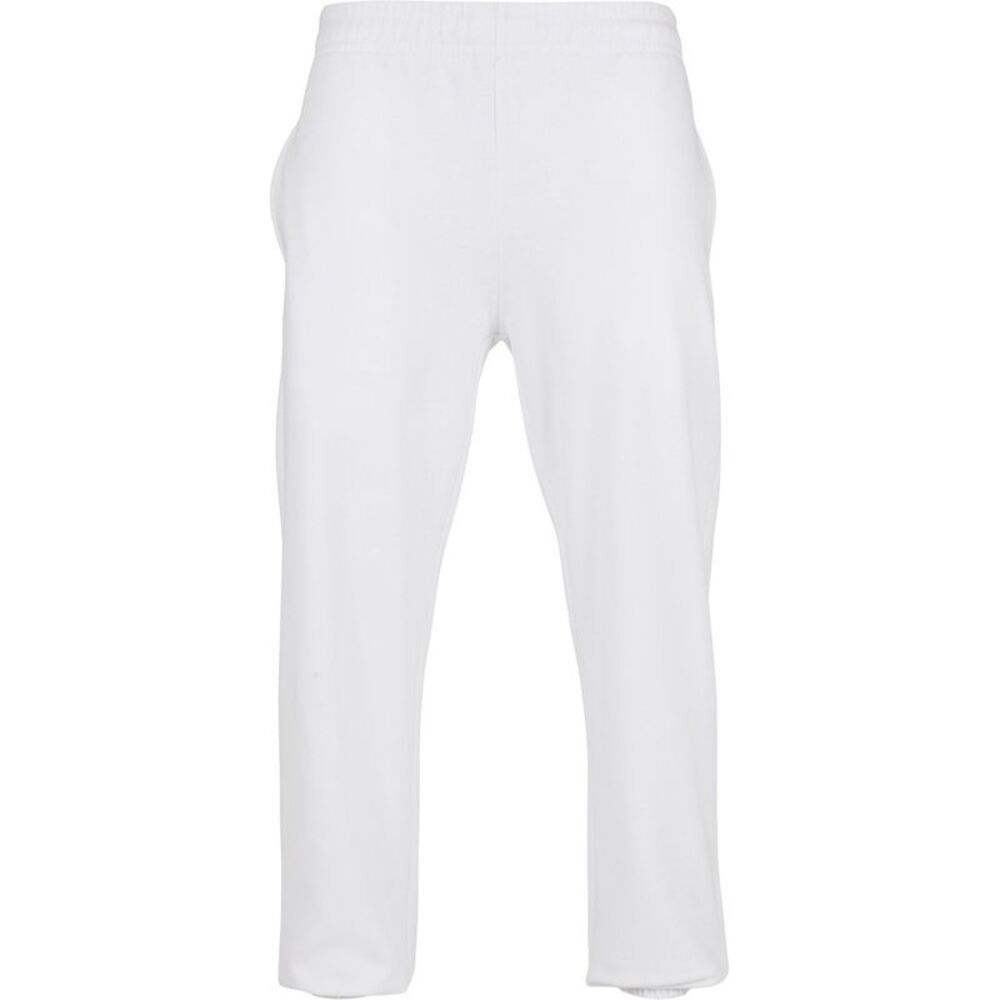Build Your Brand Unisex Adult Basic Sweatpants / White